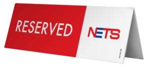 Table Reserved Sign